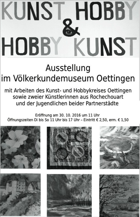 Ausstellung ab 30. Oktober 2016 Völkerkundemuseum Oettingen