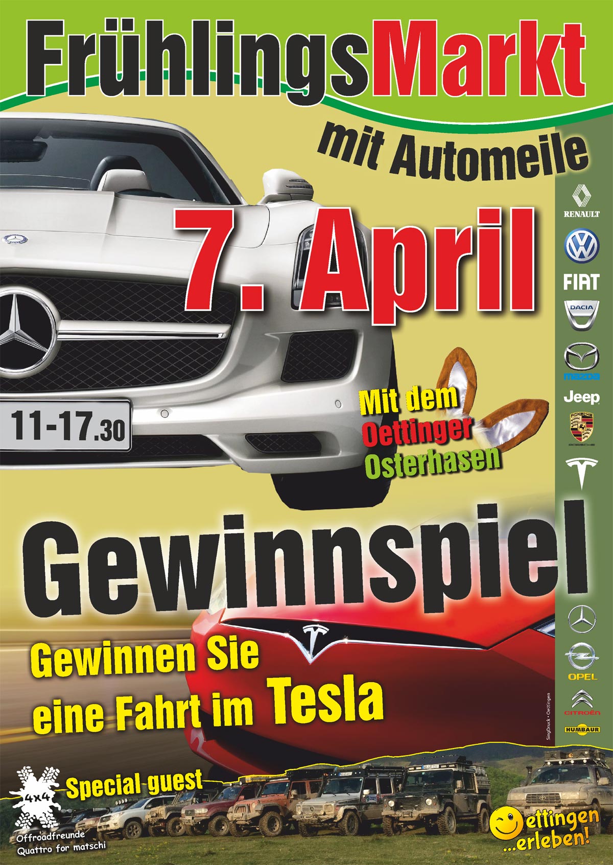 Frühjahrsmarkt mit Automarkt in Oettingen 2019