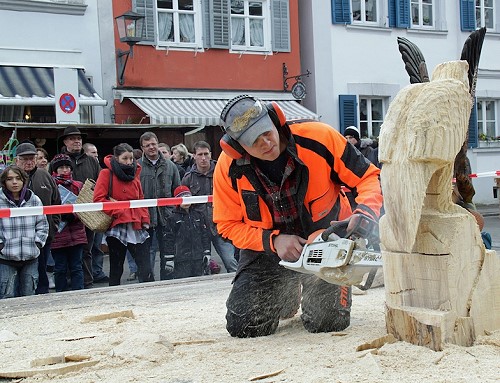 Herbstmarkt 2013 "Wald und Forst " Holzskulpturen Schnitzer