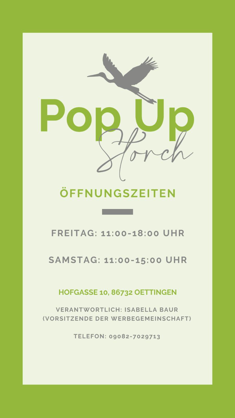 Eröffnung unseres Popup Storchs am 02. Juli 2021