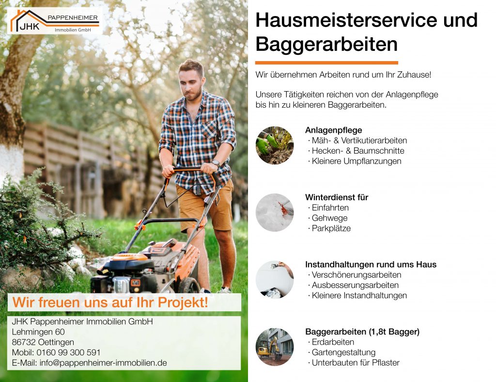 Pappenheimer Hausmeisterservice und Baggerarbeiten