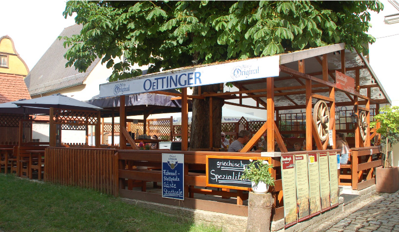 Biergarten - Stadtcafe und Taverne IAKOVOS - Oettingen